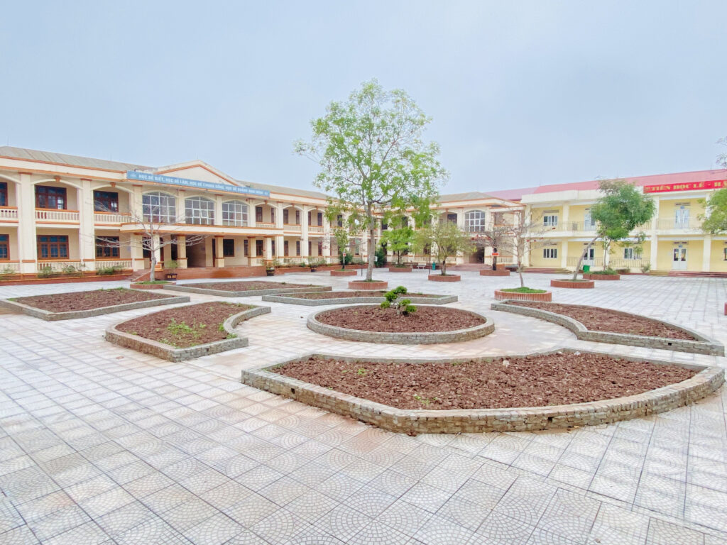 Thiết kế cảnh quan tại trường THCS Châu Giang