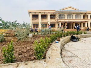 Thiết kế cảnh quan tại trường THCS Châu Giang
